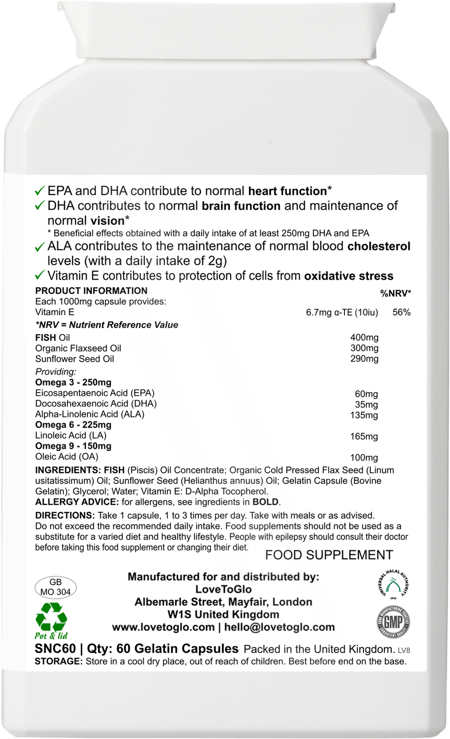 Omega Glo 3-6-9